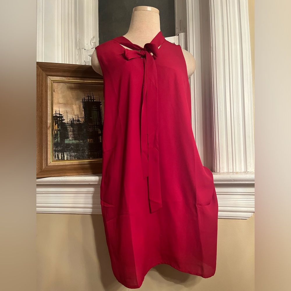 Fully lined lightweight sleeveless dress
